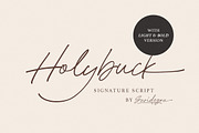 Holybuck - Signature Font Family, a Script Font by Sarid Ezra (Thumbnail 1 of 9)