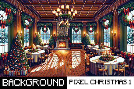 Background - Pixel Christmas 1