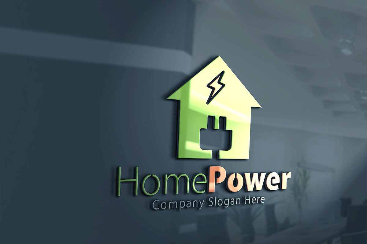 Home Power Logo, a Branding & Logo Template by Creative Dezing (Photo 1 of 7)