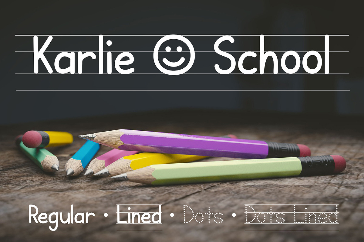 Karlie School, a Font by Kristy Hatswell (Photo 9 of 9)