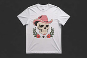 Western Pink Cowboy Hat Skull Design, an Illustration by Purpose Ekbal (Thumbnail 3 of 3)