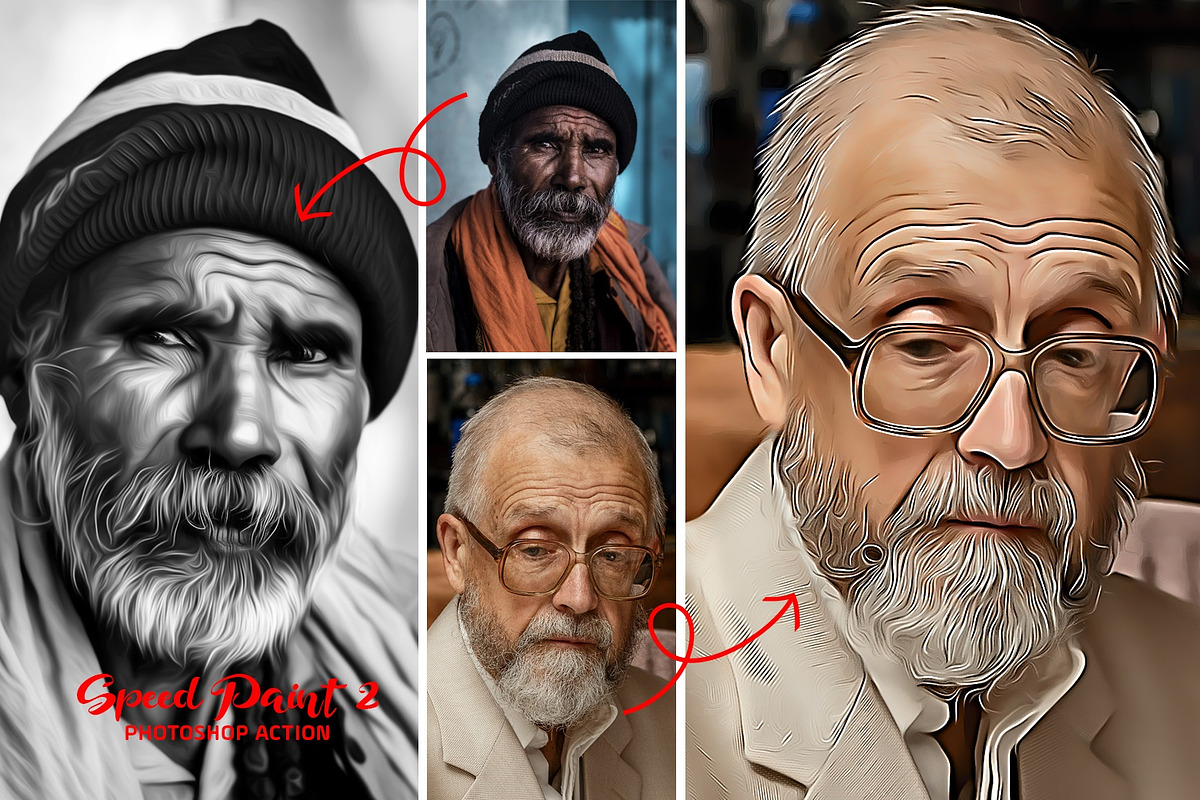 Speed Paint Photoshop Action, an Action Add-On by MRI STUDIO (Photo 2 of 14)