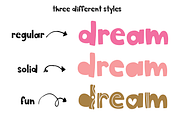 The Wild One - A Cute Font Trio, a Sans Serif Font by KA Designs (Thumbnail 5 of 11)