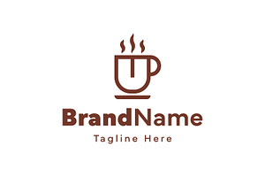 Letter U Coffee Cup Logo, a Branding & Logo Template by Pray Art Design Studio