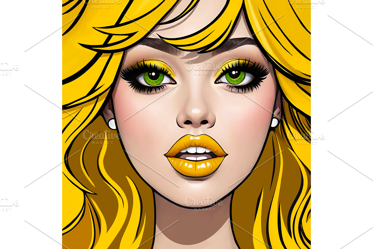 Beautiful bright girls portrait, a Person Illustration by MarisoArt (Photo 3 of 13)