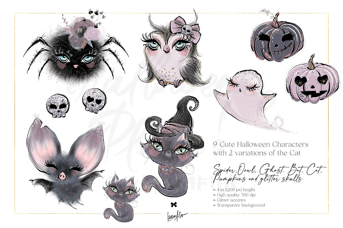 Cute Halloween Zombies Mega Bundle, a Seasonal Illustration by KaramfilaS (Photo 6 of 15)