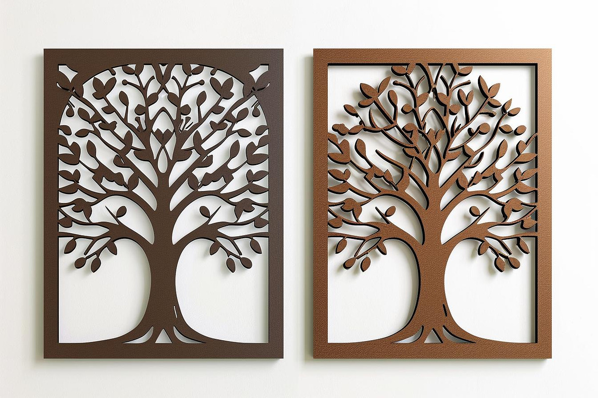Tree Laser Cut Bundle | Decorative T, a Graphic by BIPLOB EXPERT (Photo 2 of 11)