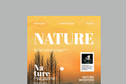 Nature Cover Magazine Layout, a Magazine Template by MightyDesign (Thumbnail 4 of 8)