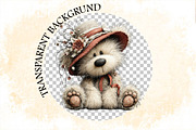 Whimsical Easter Teddy Bear Clipart, an Illustration by SVGArt (Thumbnail 4 of 6)