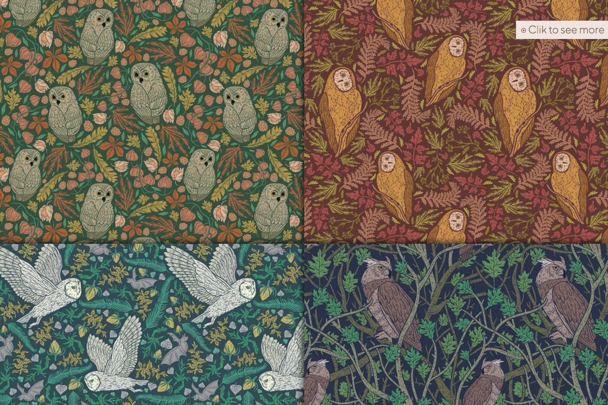Owls graphic collection, a Decorative Illustration by Piñata (Photo 7 of 17)