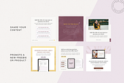Melanie IG Squares Canva Templates, a Social Media Template by The Canva Template Shop (Thumbnail 4 of 5)