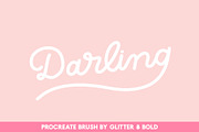 Darling Monoline Procreate Brush, a Brushes & More by Glitter & Bold (Thumbnail 1 of 2)