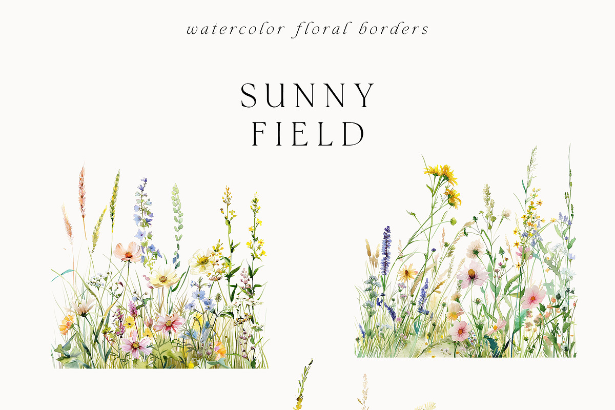 Waterolor Floral Borders Bundle, a Decorative Illustration by Lana Elanor (Photo 74 of 97)