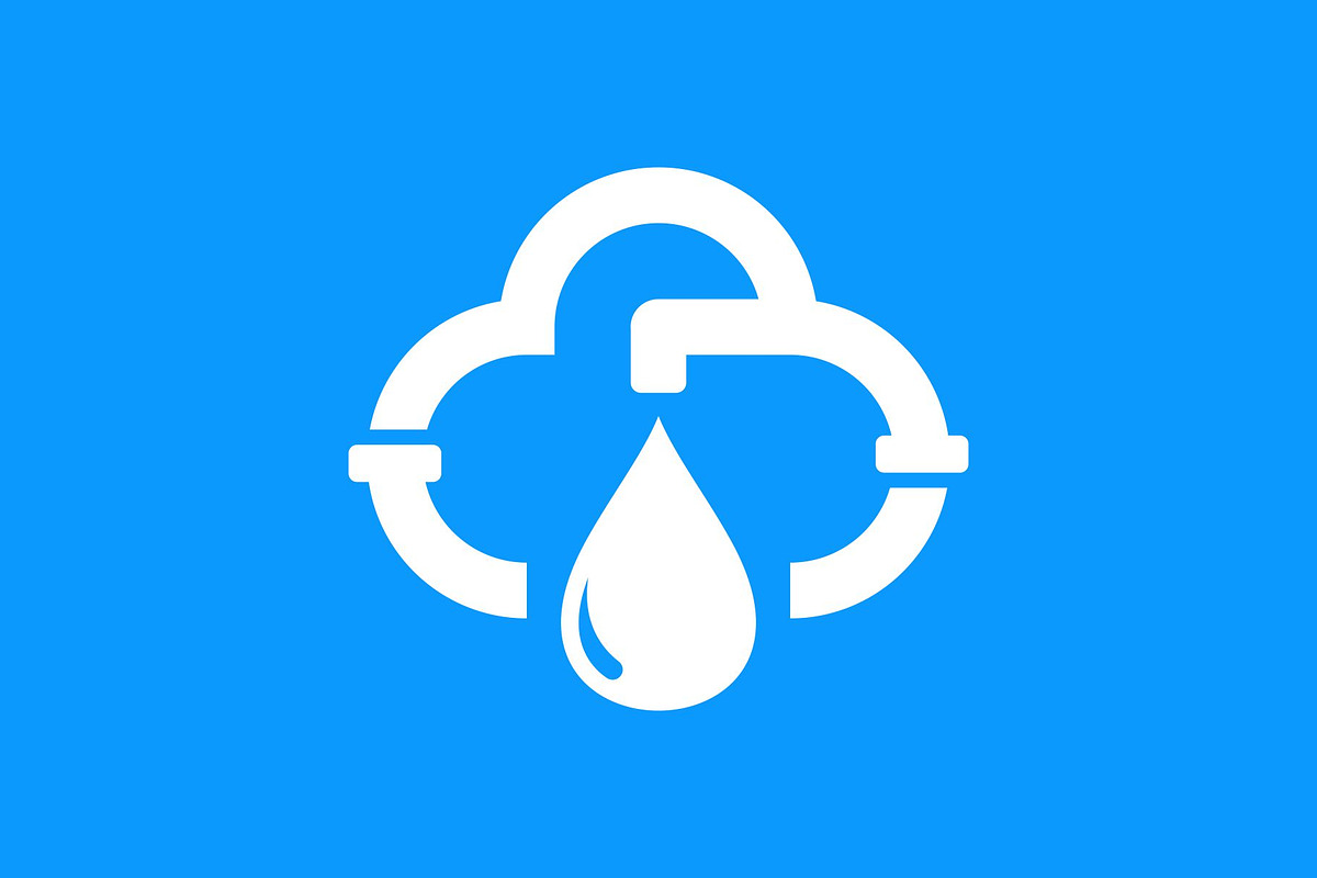 Cloud Pipeline Water Droplet Logo, a Branding & Logo Template by Buqancreative (Photo 2 of 4)