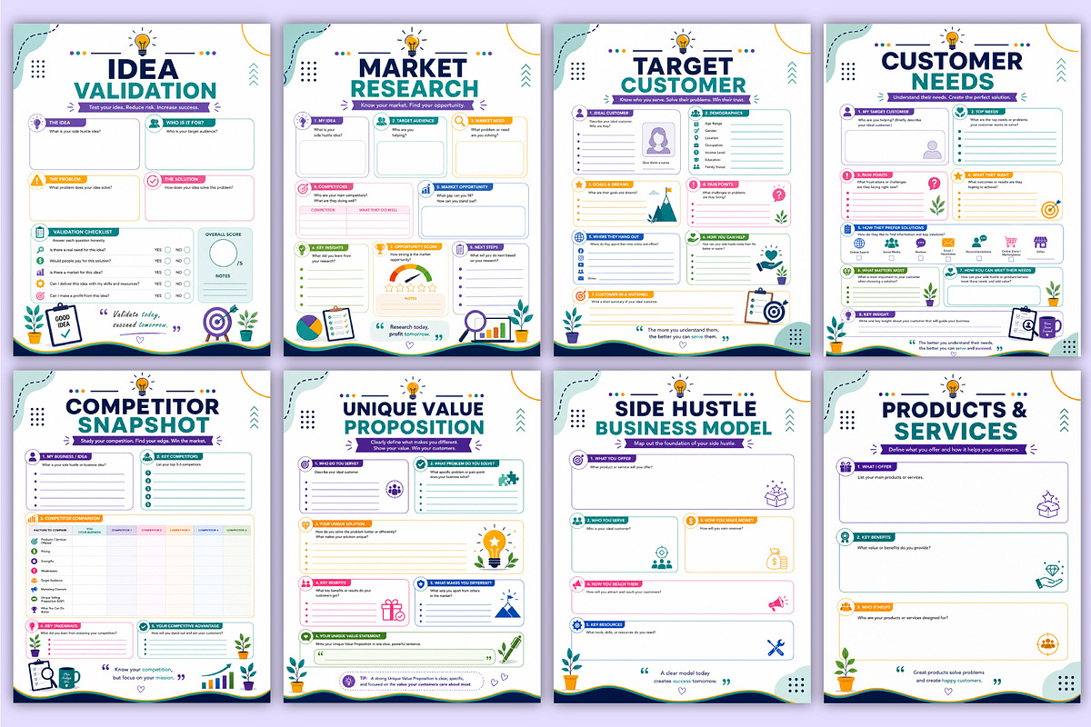 2027 Side Hustle Workbook | Business, a Stationery Template by Mustafiz (Photo 3 of 5)