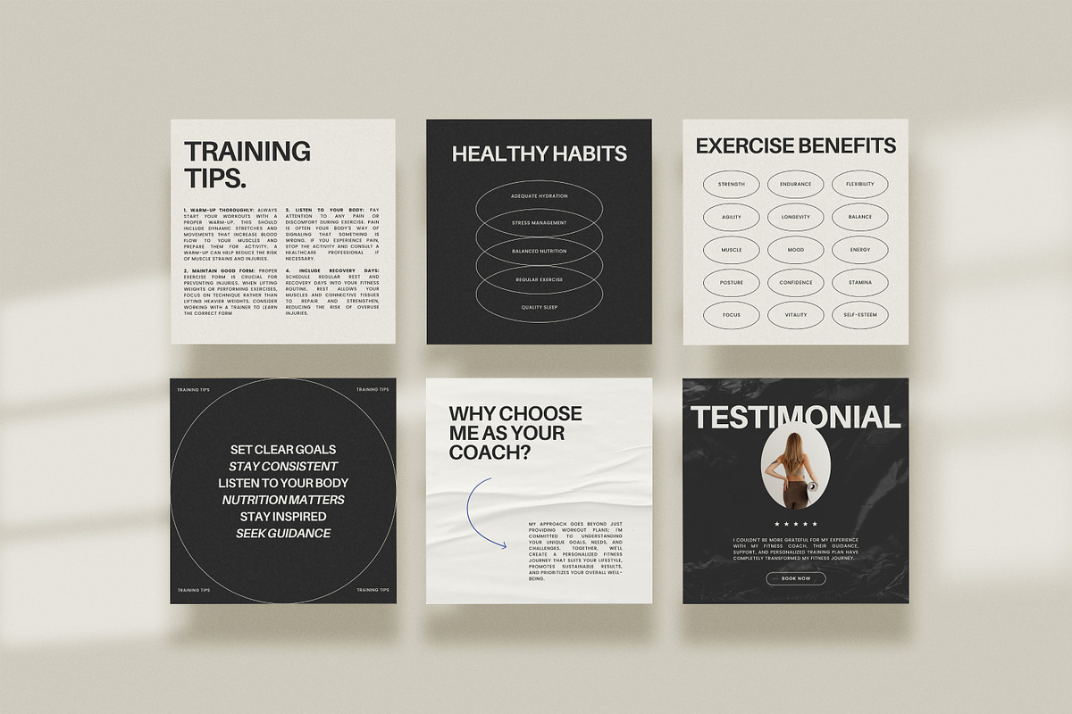 Fitness Coach Template - Canva, a Social Media Template by Willoe Studio (Photo 10 of 13)