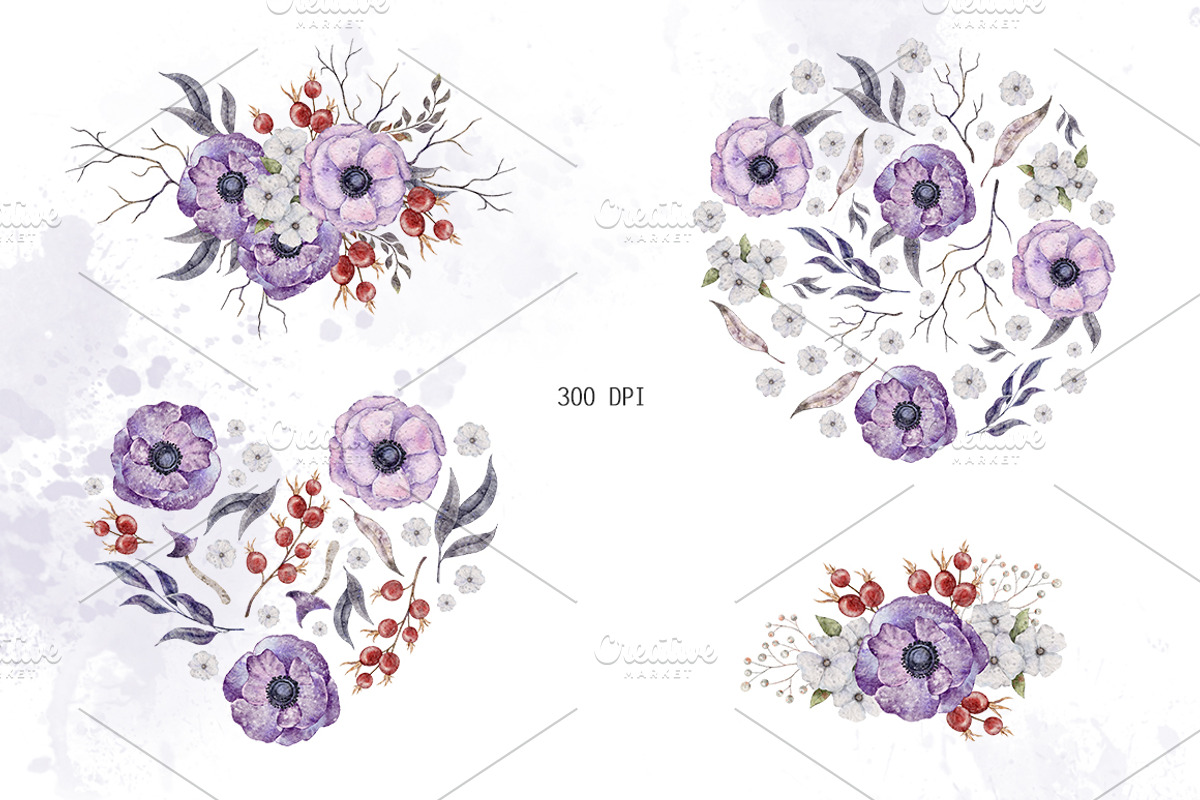 Spooky Halloween watercolor clipart, a Seasonal Illustration by Daryartsy (Photo 4 of 10)