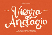 Vierra Adagio - Playful Handwriting, a Handwritten Font by Inviline.co (Thumbnail 1 of 11)