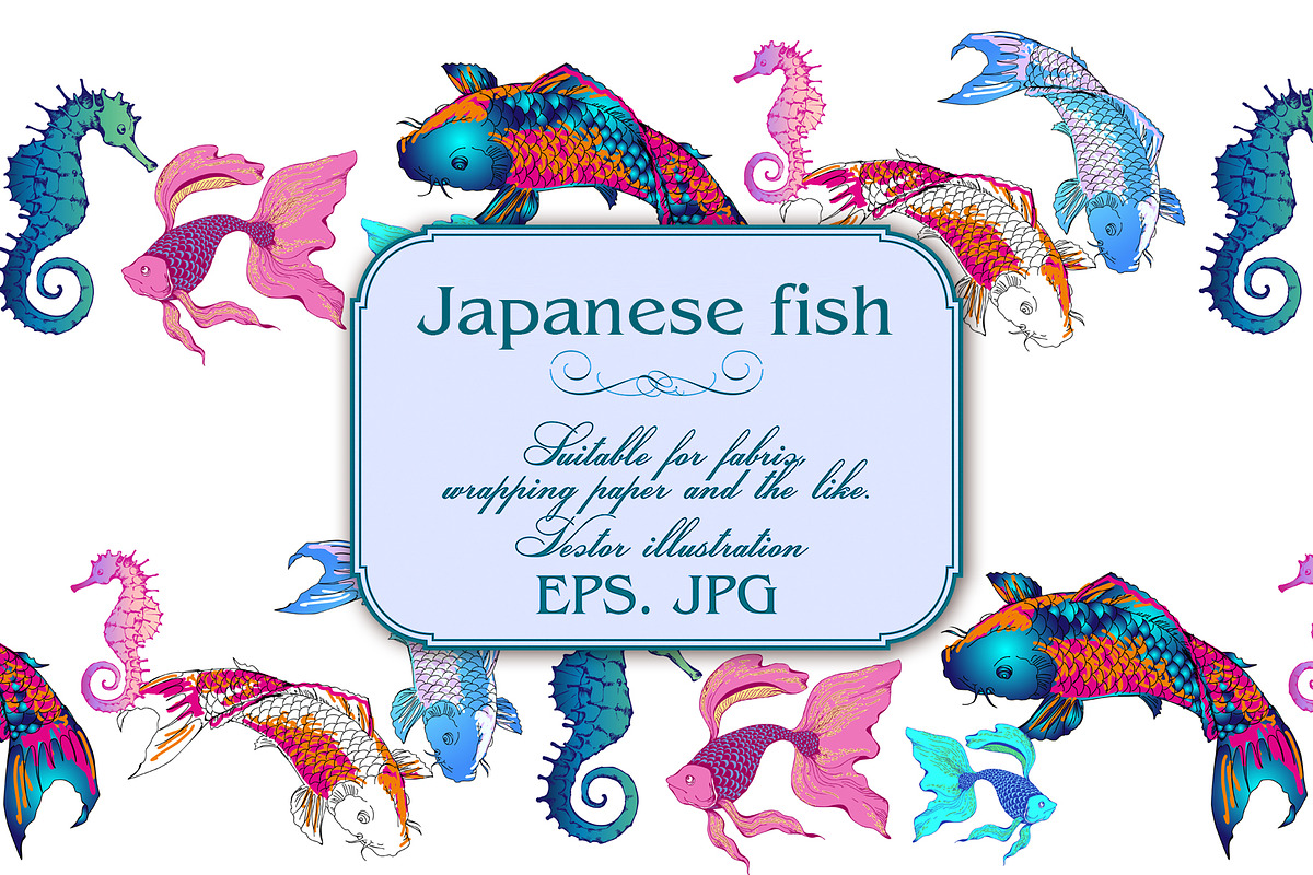 Japanese fish, a Pattern Graphic by Designs by Helen Trupak (Photo 7 of 9)