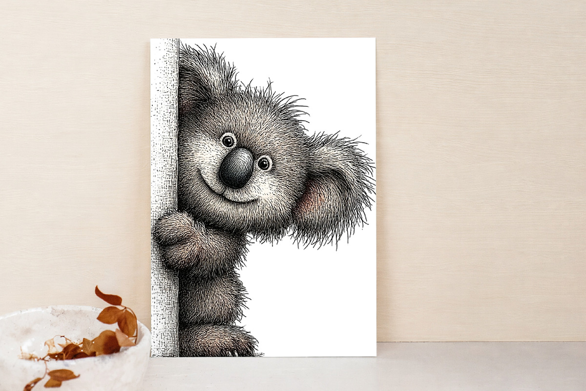 Whimsical Peeking Animal Clipart, an Illustration by Libby Wishes (Photo 4 of 7)
