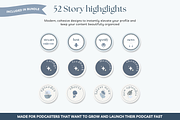 Podcast mega bundle Canva template, a Social Media Template by Cate Creates (Thumbnail 9 of 10)