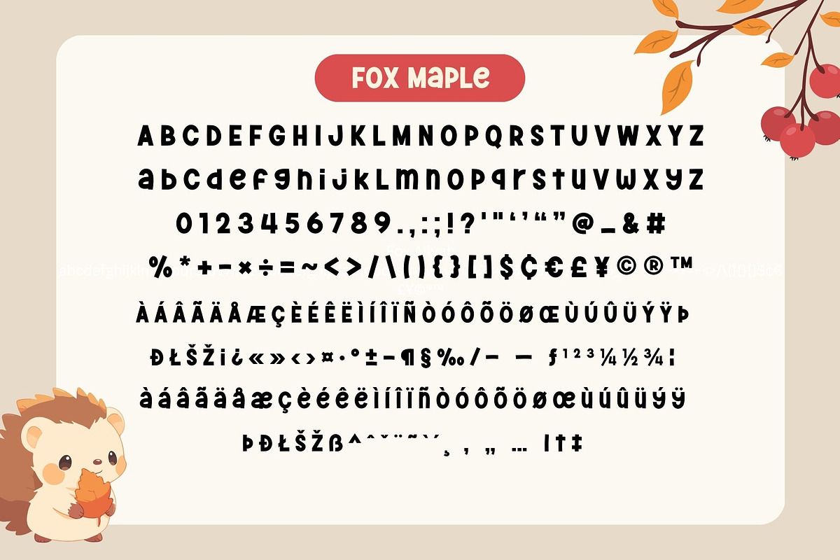 Fox Maple Trio Font, a Handwritten Font by Fox7 By Rattana (Photo 8 of 11)