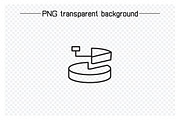 Data Pie Chart and Graph Icons Set, an Outline Icon by Designfour (Thumbnail 4 of 7)