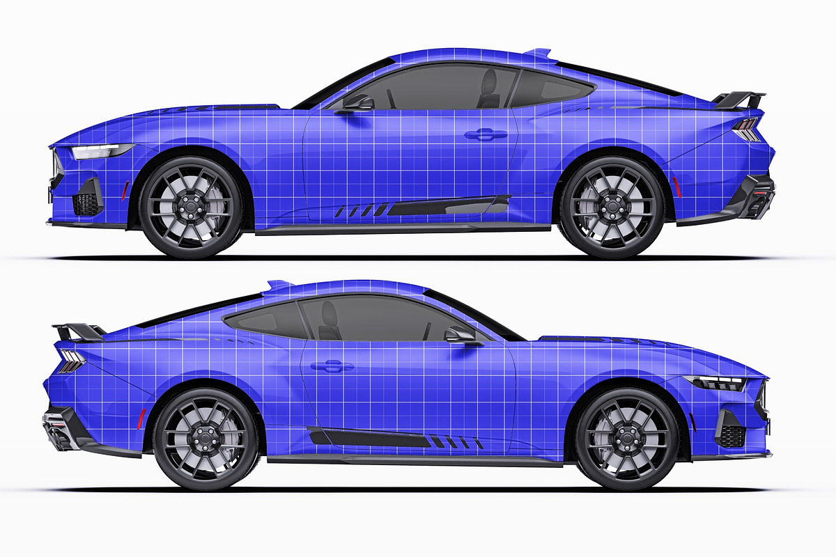 2026 Muscle Performance Coupe Set, an Advertising Mockup by Halal Graphic Studio (Photo 9 of 12)