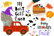 Cartoon Set With Halloween Elements, a Seasonal Illustration by Maria Starus (Thumbnail 2 of 3)