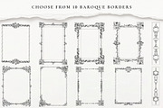 Baroque Border Collection, a Decorative Illustration by AW Studios (Thumbnail 3 of 6)