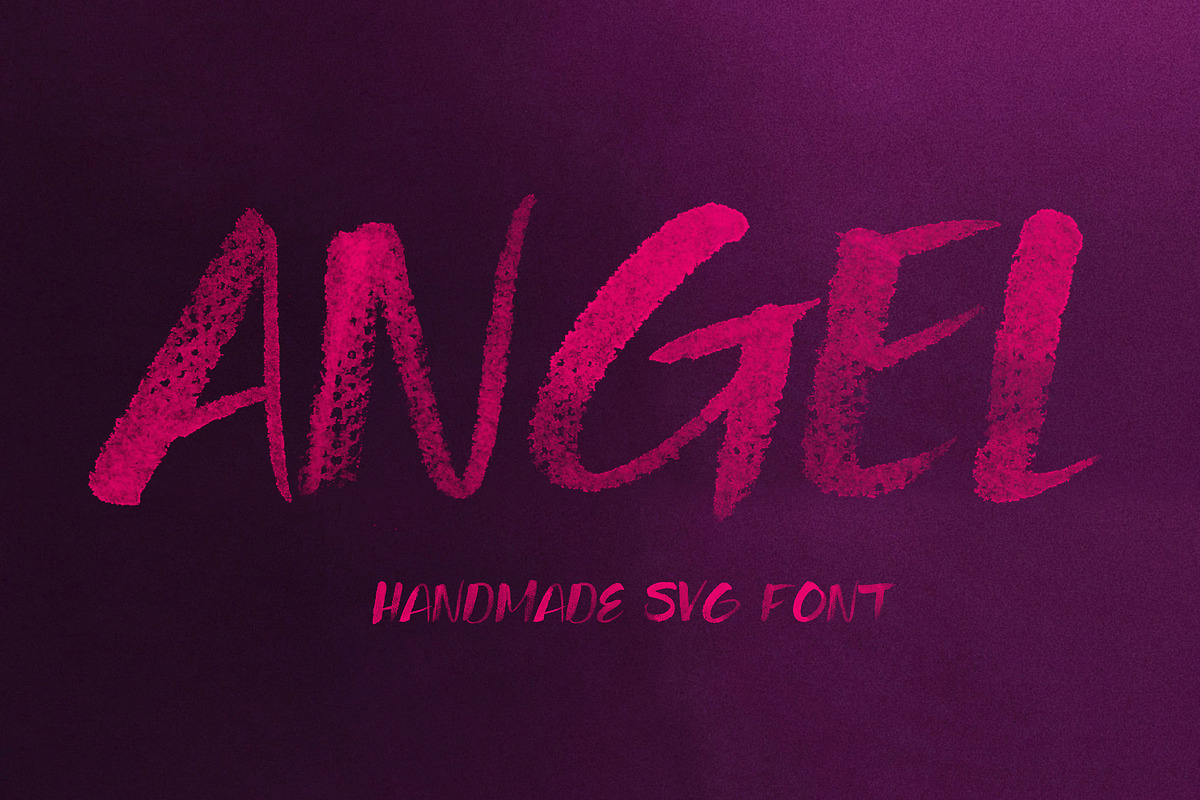 Angel Brush & SVG Font, a Handwritten Font by Cruzine (Photo 10 of 10)