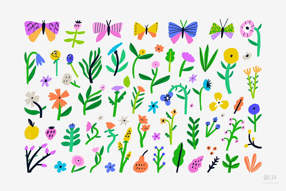 Summer Bloom | 100% Hand drawn, a Decorative Illustration by Olia (Photo 3 of 11)