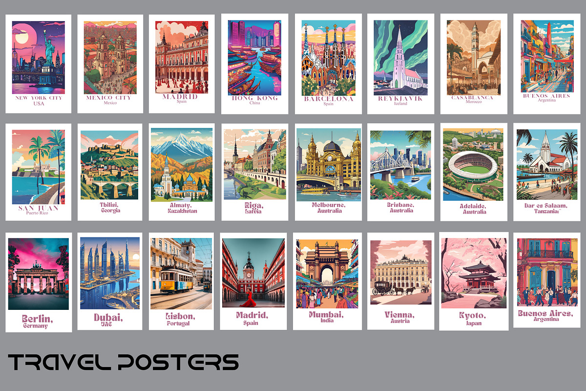 Travel Prints Bundle 600+ Vintage, a Wallpaper Photo by Chipshpow Graphics (Photo 8 of 13)