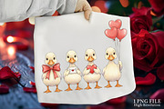 Funny Valentine Goose Png, an Illustration by Canvas Craft (Thumbnail 1 of 7)