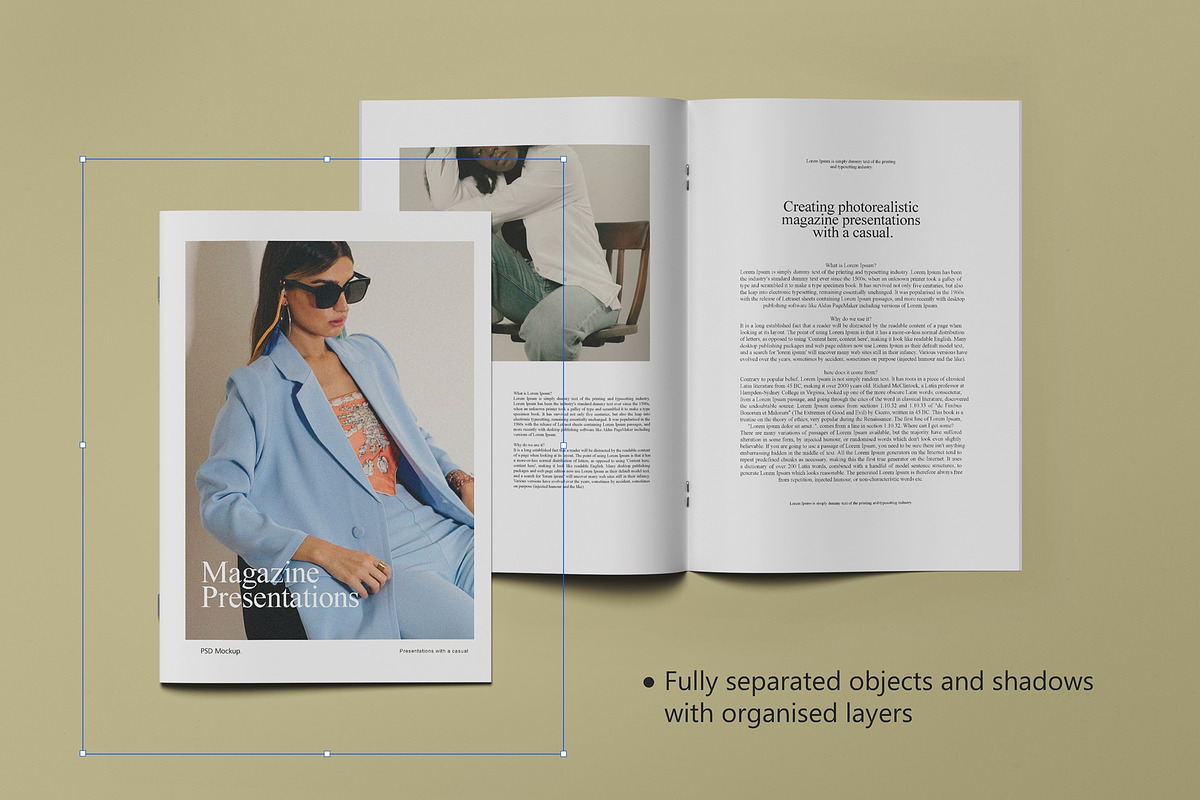 Magazine - A4 Brochure Mockups, a Books & Magazine Mockup by Tahtagraphic (Photo 4 of 12)