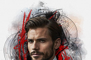 Abstract Portrait Watercolor Art, an Action Add-On by Photoshop Action (Thumbnail 20 of 21)