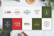 50 Retro Modern Christmas Logos, a Branding & Logo Template by Graphicdome (Thumbnail 9 of 11)