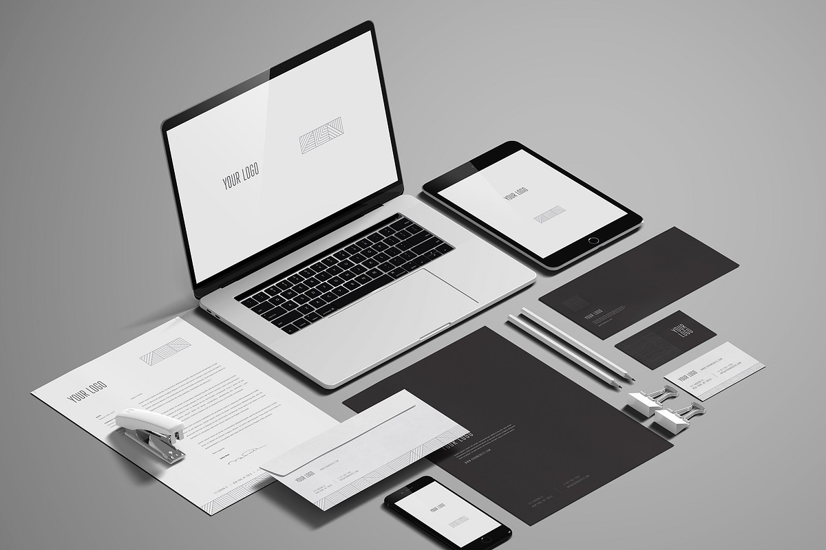 Stationery / Branding Mock-Up, a Product Mockup by Momogi (Photo 2 of 13)