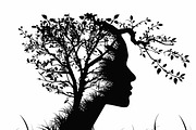 Tree Woman Laser Cut Bundle, a Graphic by Creativeshirt (Thumbnail 4 of 11)