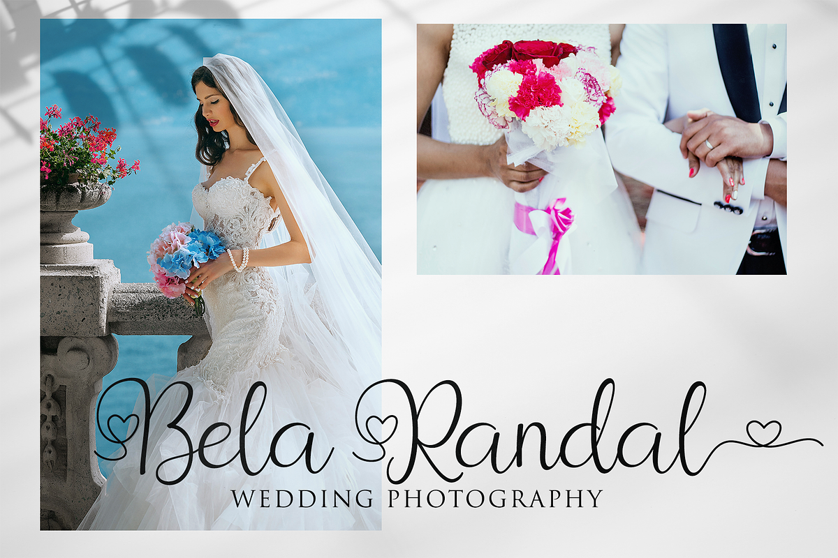 Romantic Couple / modern calligraphy preview 2
