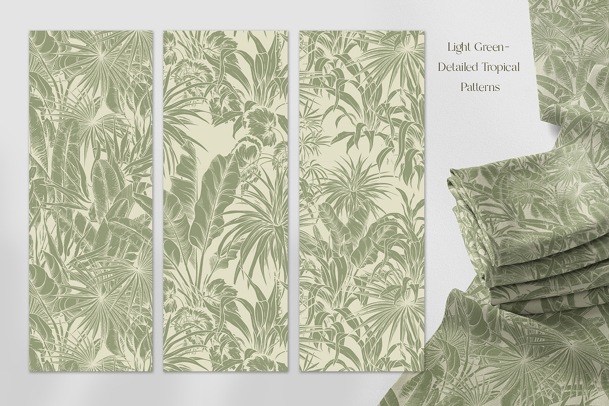 Green Tropical Patterns, a Pattern Graphic by Jeanna Draw (Photo 5 of 13)