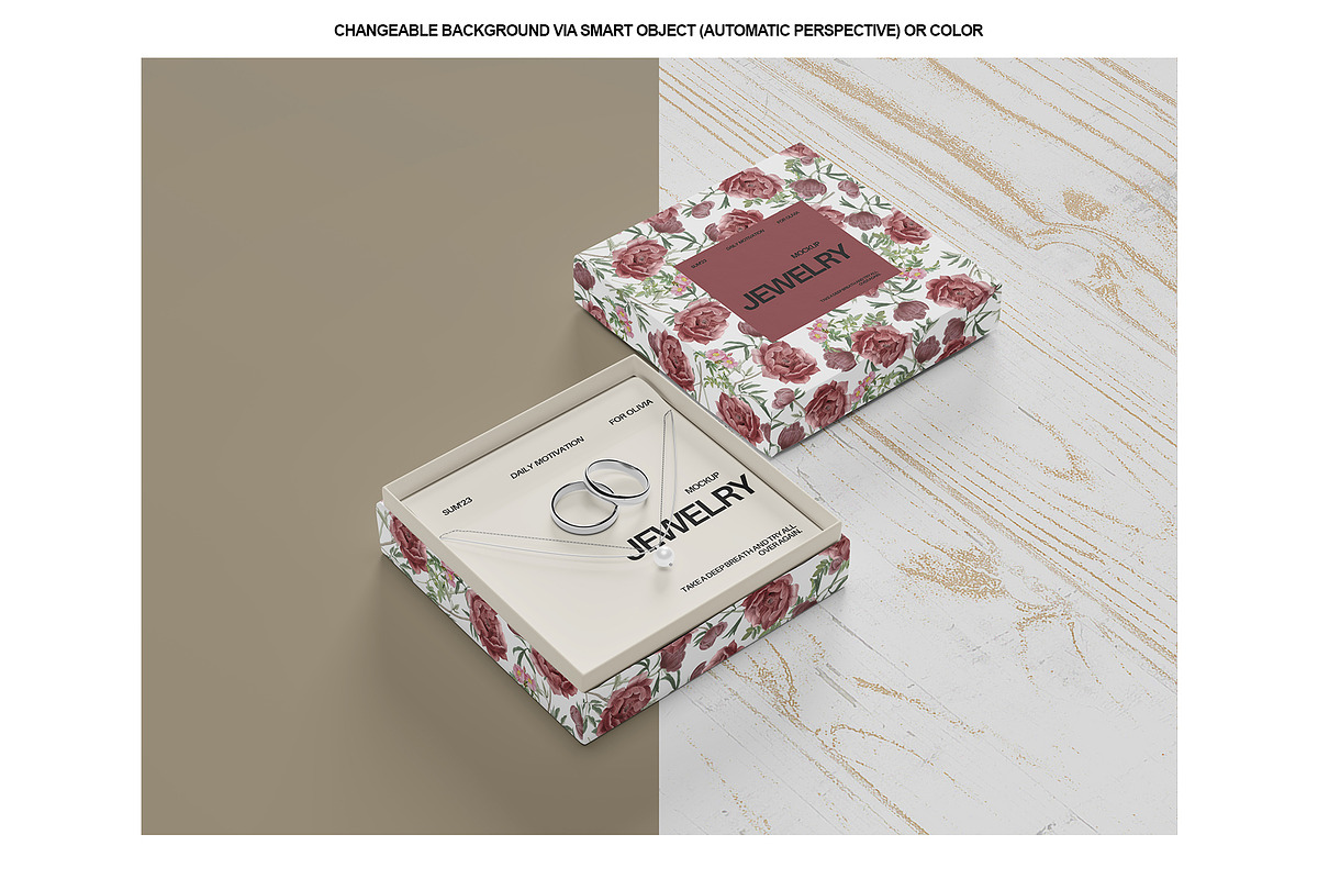 Jawelry Box Mockup, a Packaging Mockup by Tokobeta (Photo 8 of 9)