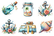 Summer Coastal Sublimation, an Illustration by DreamArtGraphic (Thumbnail 2 of 5)