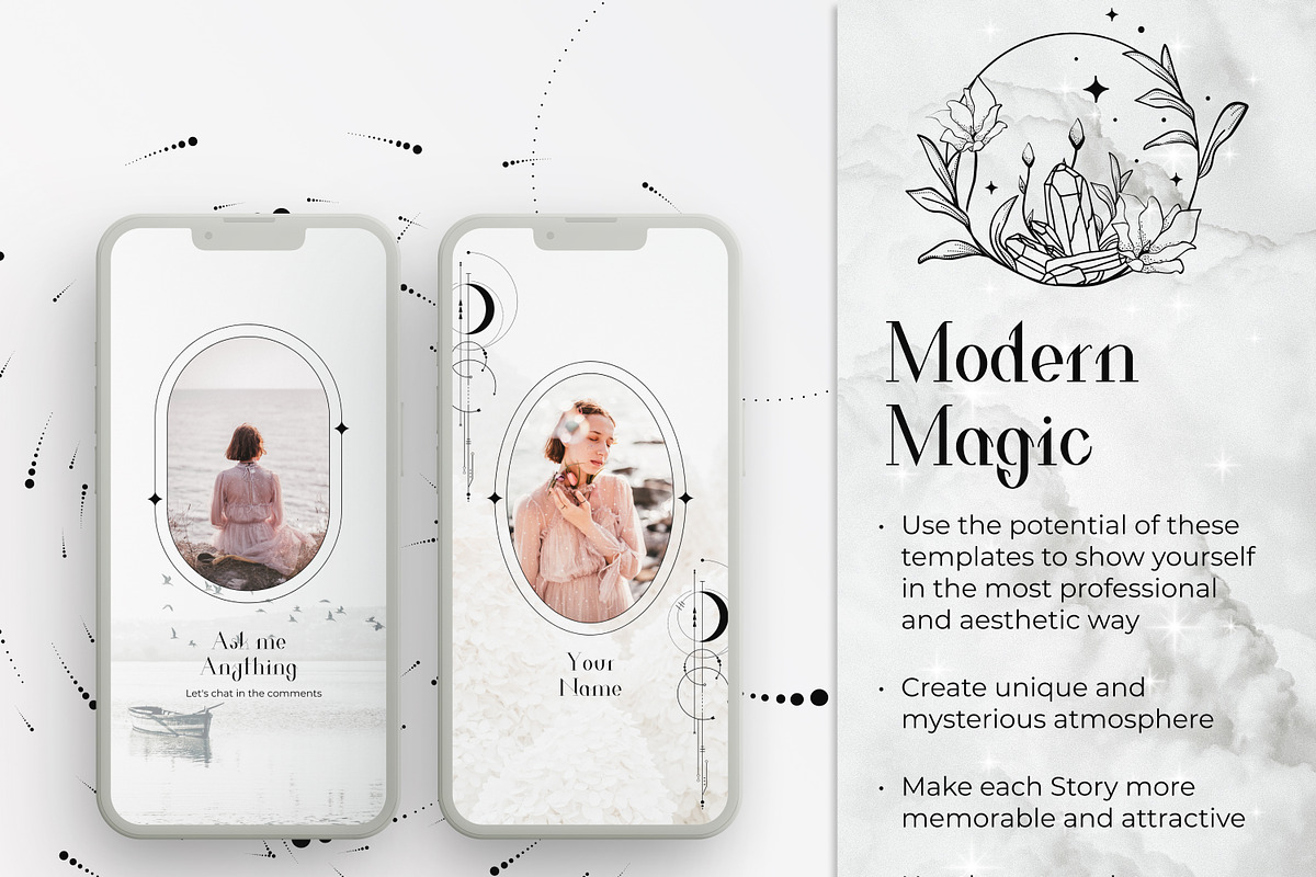 White Spiritual Instagram Stories, a Social Media Template by Under My Cozy Roof (Photo 4 of 9)
