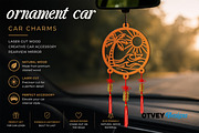 Beach Sunset Car Charms laser Cut, an Object Graphic by OTVEY DESIGN (Thumbnail 9 of 13)