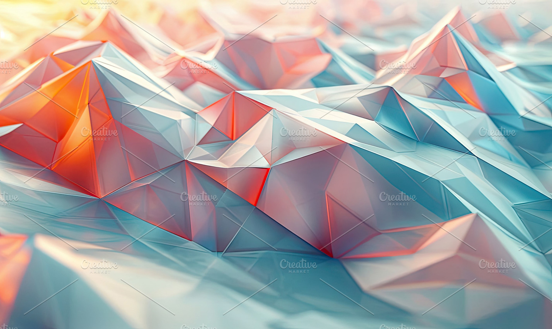 Background with a 3D polygonal twist, a Photo by LOGOCREATIVE