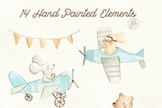 Planes and Cars, a Transportation Illustration by Flora+Bear (Thumbnail 2 of 4)