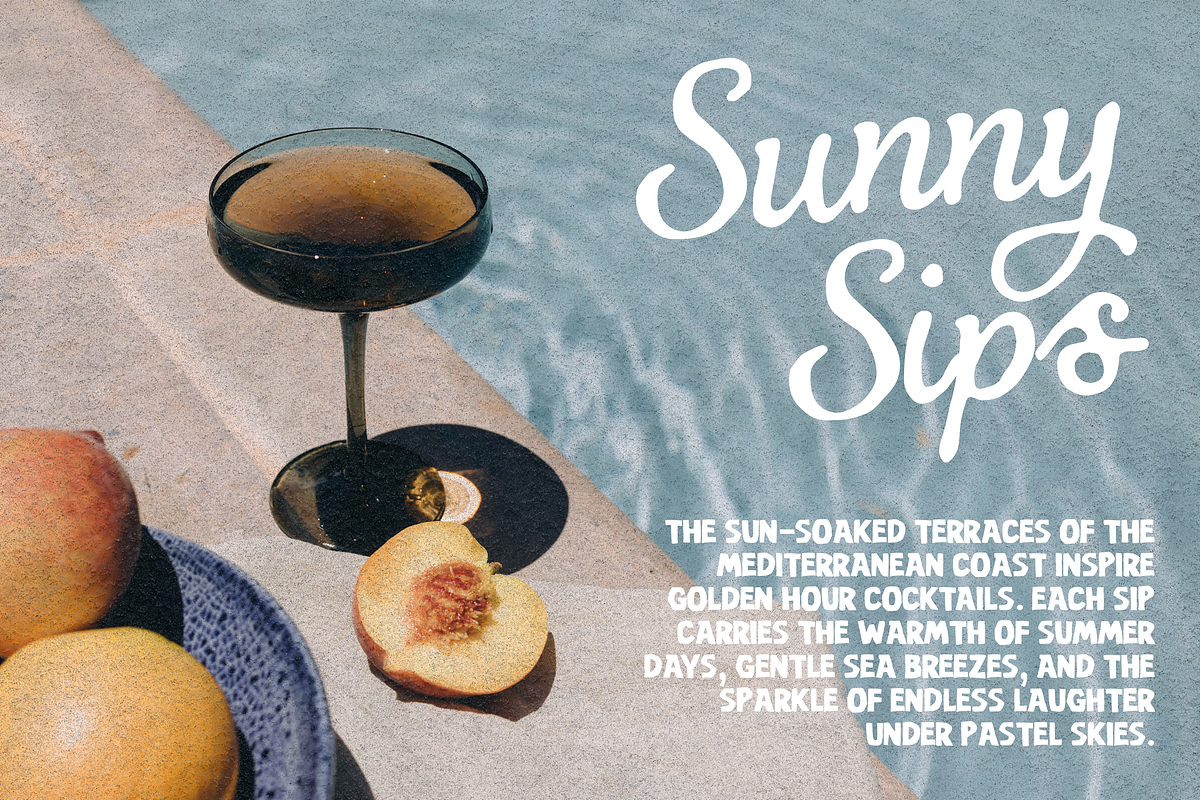 Costa Brisa – Retro Summer Font Duo, a Script Font by Creacy Studio (Photo 5 of 11)