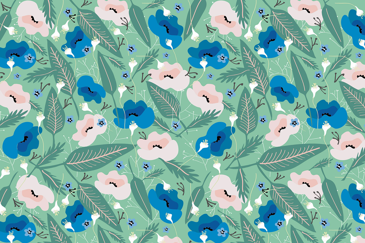 Botanical Pattern, a Pattern Graphic by Anis Illustration (Photo 2 of 6)