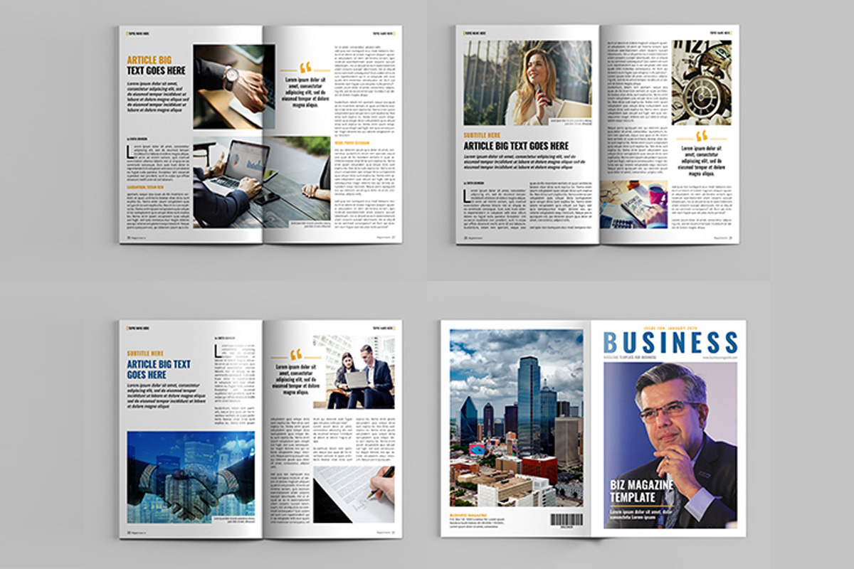Business Magazine Template, a Magazine Template by xtratimebd (Photo 5 of 5)